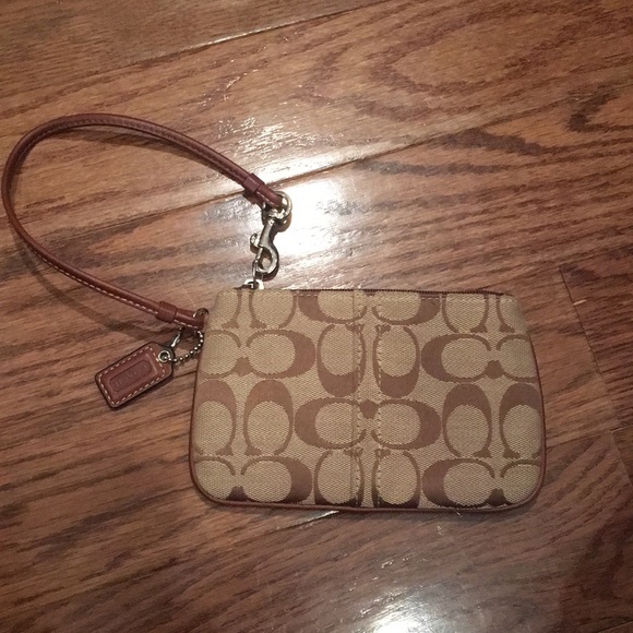 Coach Handbags - Brown Coach wristlet